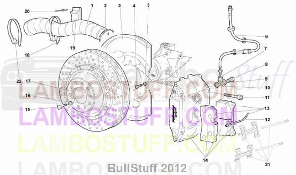 2006 Lamborghini MURCIELAGO COUPE EUROPE FRONT BRAKES (31.01.00)